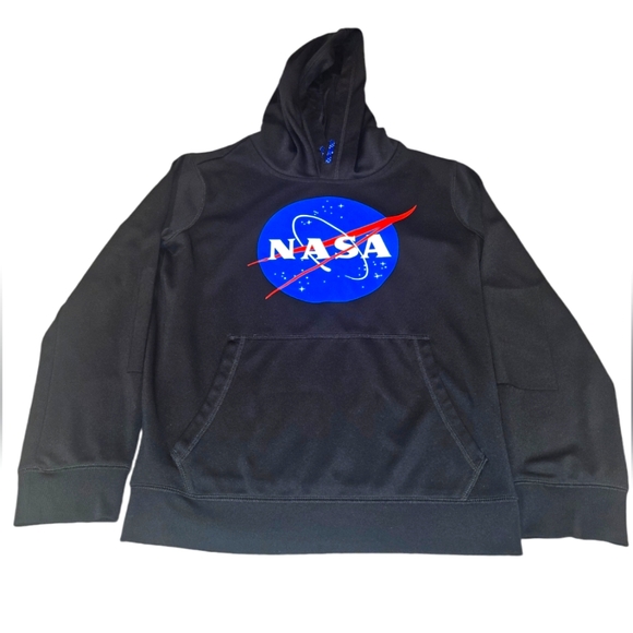 Lands' End Other - Lands End NASA Hoodie Size Youth Large Color Black With NASA Logo